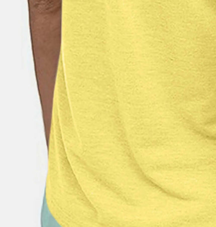 Slim Fit Cotton Scoop Neck Tank Top in yellow with a relaxed fit perfect for casual wear.