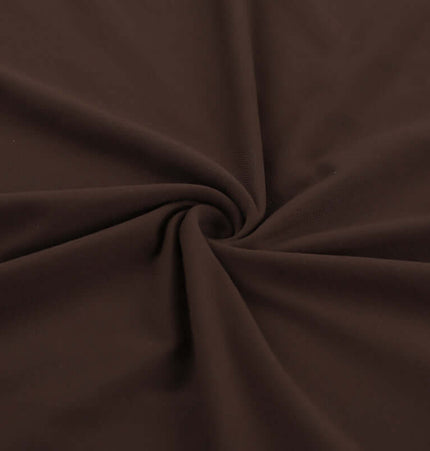 brown polyester-spandex fabric swirl, ideal for making Suspender Halter Vest – Slim Fit.