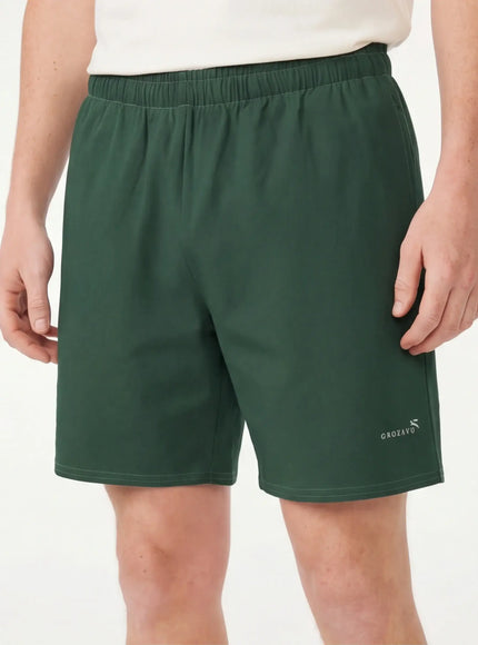 Back view of cotton short pants by Grozavu