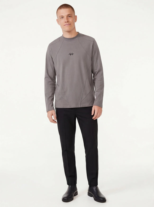 Makelloser Schnitt Splicing Fransen Hoodie