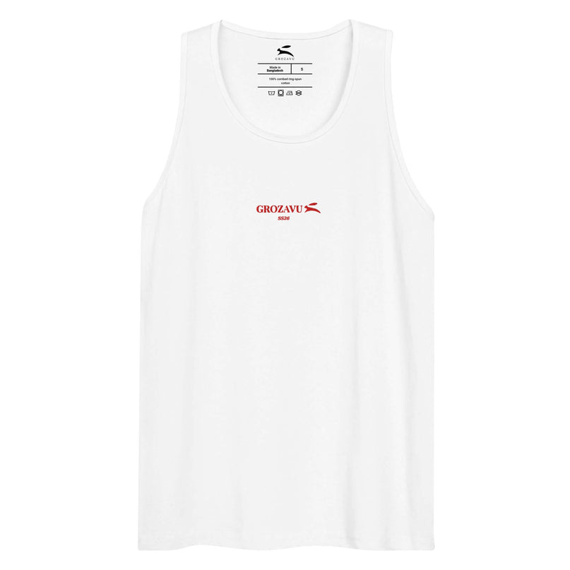 Grozavu staple tank top in 148 g/m2 combed ring-spun cotton