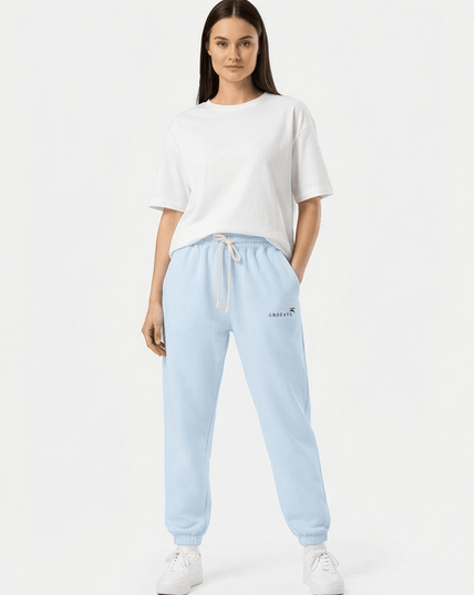 Front view of the Maison Grozavu Timeless Umber Trousers in pants — showing the sleek silhouette.