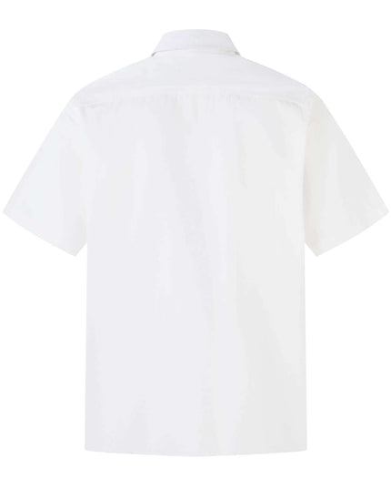 Rear view of the Maison Grozavu Earth Shirt Mark in style — showing the clean lines.