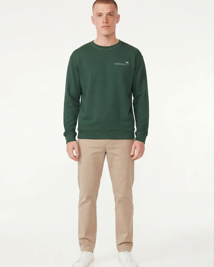Front view of the Maison Grozavu Uncompromising Iron Sweater in collection — showing the sleek silhouette.