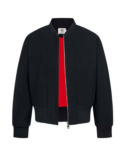 Front view of the Maison Grozavu Quartz Jacket Loom in jacket — showing the relaxed fit.