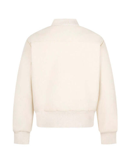 Front view of the Maison Grozavu Quartz Jacket Loom in jacket — showing the premium fabric texture.