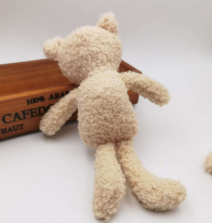 Teddy Bear Plush Keychain – 20cm back view showing soft fabric and playful design.