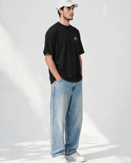 Three-quarter view of the off-white low-profile cotton cap