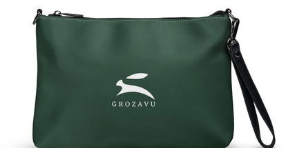 Front view of the Maison Grozavu Artisanal Clay Bag in bag — showing the relaxed fit.