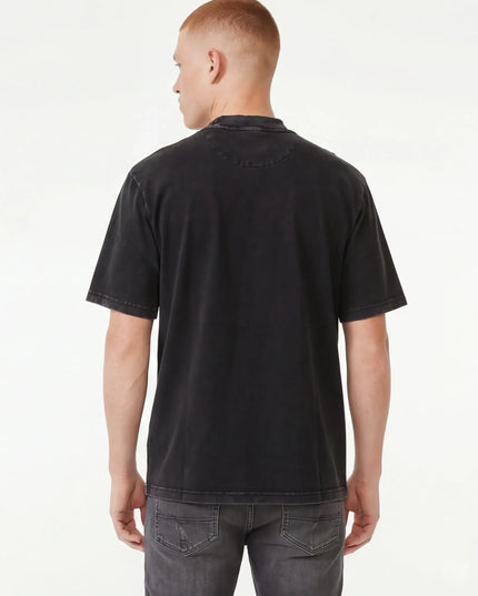 Maison Grozavu Ghost Tee Cut in signature tone — rear view showing the premium woven texture