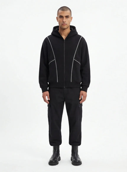 Plüsch Sweatshirt – aus biologischen Fasern mit raffinierten Details