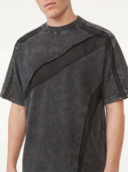 T-shirt déstructuré d'été à manches courtes avec coupe parfaite