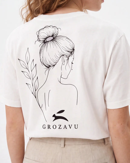 Bespoke Concrete Tee Vintage White — full-length lifestyle shot of the White colourway showing mid-length proportions