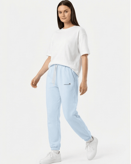 Front view of the Maison Grozavu Timeless Umber Trousers in pants — showing the clean lines.