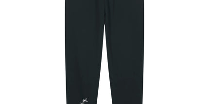 Grozavu Heavyweight Joggers in black 350 g/m² brushed fleece, front view
