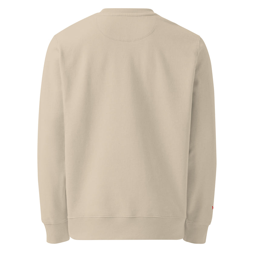 Grozavu brushed fleece sweatshirt in 350 g/m2 organic cotton, relaxed fit — view 2