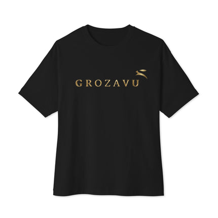 Grozavu boxy tee in 170 g/m2 combed ring-spun cotton with dropped shoulders