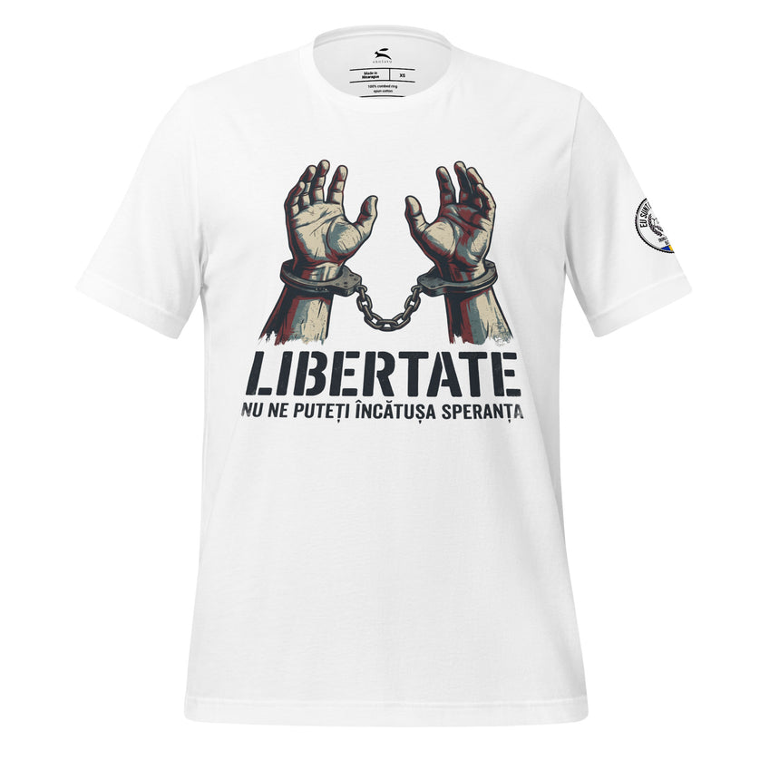 Grozavu Patriot T-shirt in white 142 g/m² cotton, front