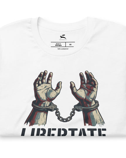 White Patriot T-shirt in combed ring-spun cotton, front view