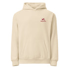 Grozavu oversized hoodie in 340 g/m2 mill-dyed brushed fleece