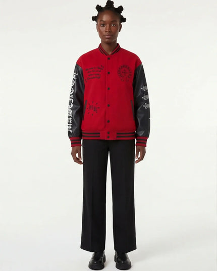 Front view of the Maison Grozavu Sable Jacket Silhouette in jacket — showing the relaxed fit.