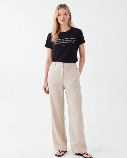 Maison Grozavu Heavyweight Carbon Tee — side profile view showing the shoulder drop and sleeve length