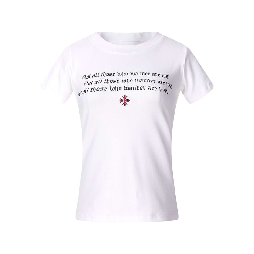 Maison Grozavu Heavyweight Carbon Tee in White — front view showing the clean silhouette and premium fabric construction