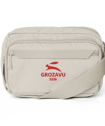 Grozavu compact crossbody bag in recycled polyester, 23 x 16 cm