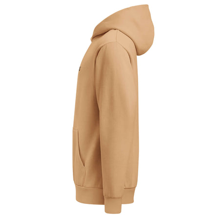 Urban Garment Dyed Hoodie – Loose Fit side view showcasing relaxed streetwear style and premium fleece fabric.