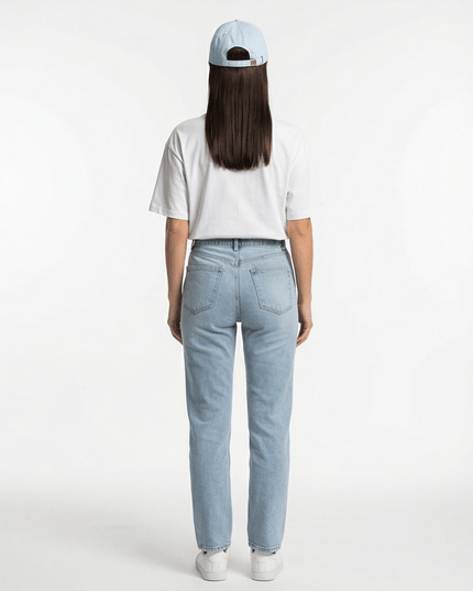 Rear view of the Maison Grozavu Pure Slate Cap in cap — showing the sleek silhouette.