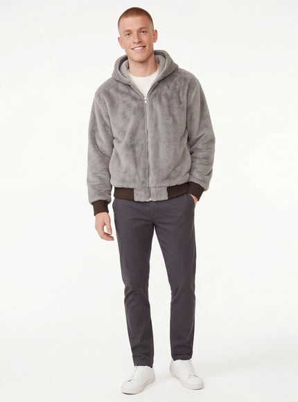 Essential Fit Zipper Hooded Sweatshirt