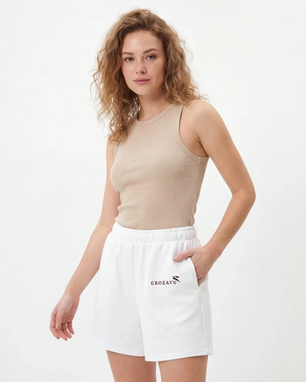 Chalk Shorts Mark detail shot — collar, cuff or waistband construction visible in precise detail