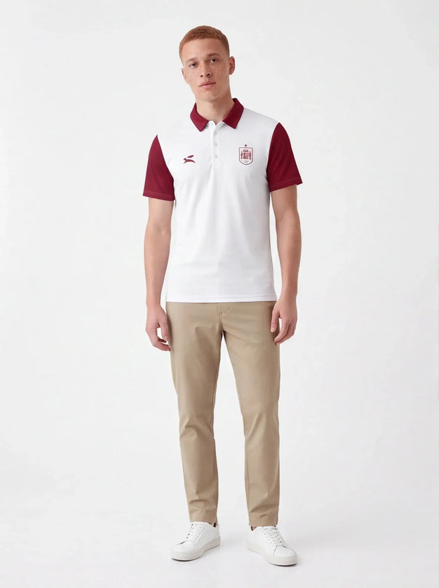 Sable Polo Mark lifestyle image — the piece worn in context showing natural drape and proportions
