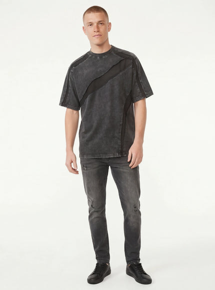 T-shirt déstructuré d'été à manches courtes avec coupe parfaite