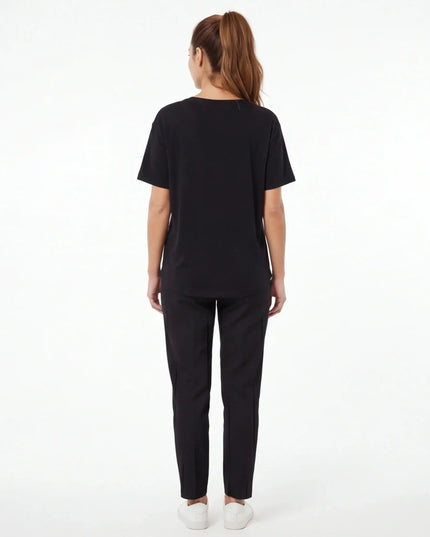 Basalt Tee Structure detail shot — collar, cuff or waistband construction visible in precise detail
