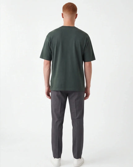 Maison Grozavu Umber Top Profile in signature tone — front view showing the subtle drape of the fabric