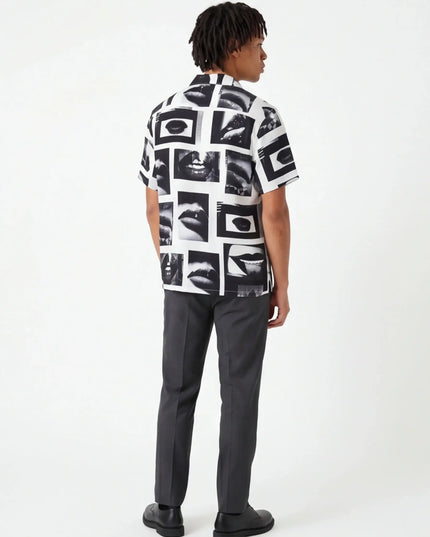 Maison Grozavu Crafted Ecru Shirt in signature tone — front view showing the subtle drape of the fabric
