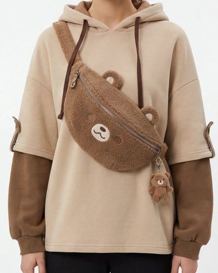 True Earth Hoodie — three-quarter view showing the silhouette from the front-left angle in neutral