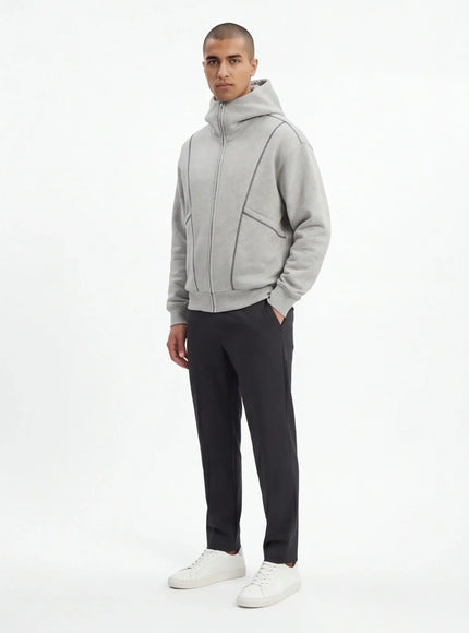 Plüsch Sweatshirt – aus biologischen Fasern mit raffinierten Details
