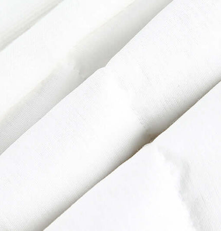 Close-up of white duck down filling in Stand Collar Short Down Jacket for warmth and support.