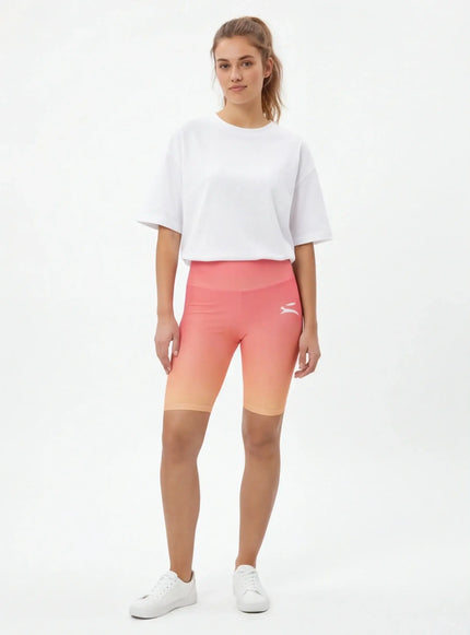 Model wearing heavyweight sweat shorts by Grozavu