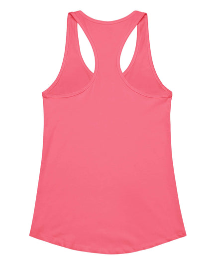 Maison Grozavu Lightweight Bone Tank Hot Pink — rear view showing the racerback opening and fitted back panel
