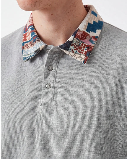 Maison Grozavu Refined Basalt Shirt in signature tone — front view showing the structured collar construction