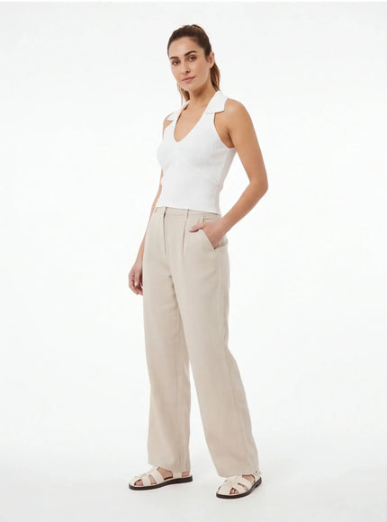Urban-Chic Tanktop – aus luxuriösem Twill für eine urbane Ästhetik
