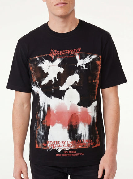 T-shirt à manches courtes graphique de corbeau incontournable