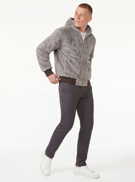 Essential Fit Zipper Hooded Sweatshirt