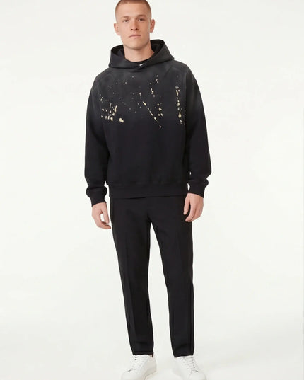 Maison Grozavu Modern Alabaster Hoodie in signature tone — front view showing the subtle drape of the fabric