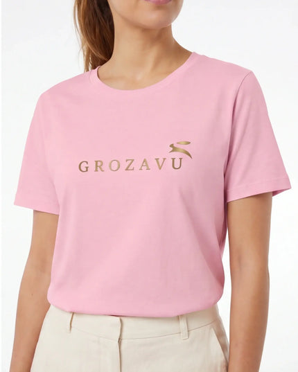 Front view of the Maison Grozavu Refined Sable Tee in tee — showing the robust construction.