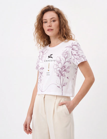 All-Over Print Crop Tee