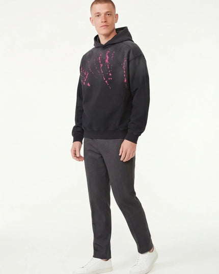 Maison Grozavu Modern Alabaster Hoodie in signature tone — front view showing the clean back yoke detail